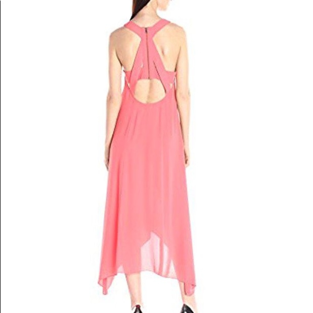 Bcbg coral open back dress
